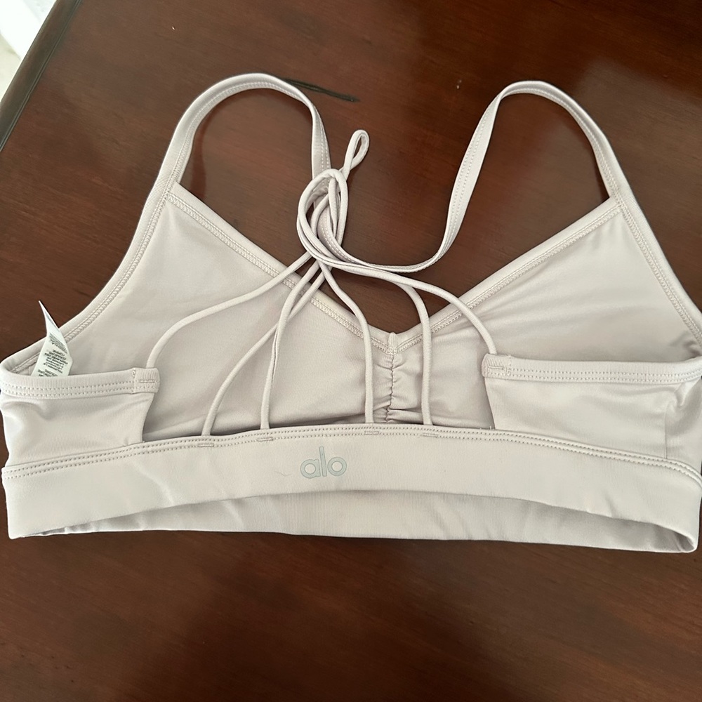 Brand new ALO yoga sports bra. Never worn, light lavender color.